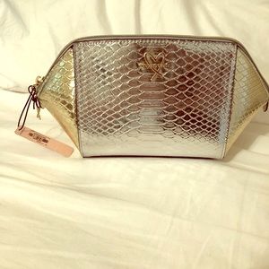 Victoria’s Secret Gold & Silver Travel Python bag